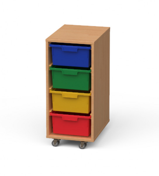 Materialcontainer fahrbar 1-reihig