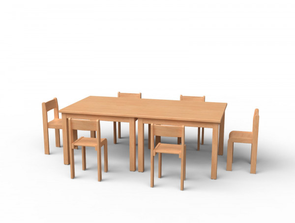 Stuhl & Tisch-Set Nr. 7