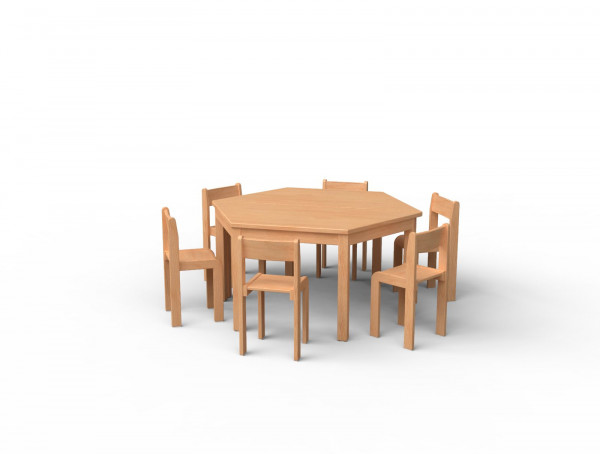 Stuhl & Tisch-Set Nr 6