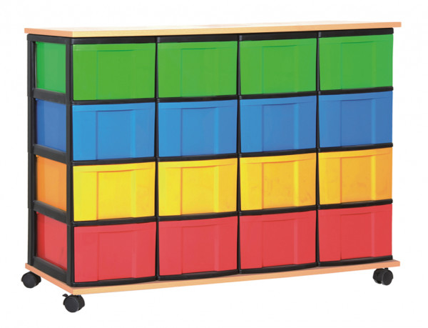 Materialcontainer 4-reihig
